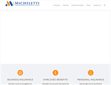 Tablet Screenshot of michelettinsurance.com